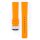 Hirsch Premium Kautschuk Uhrenarmband Modell Pure-L orange 22 mm