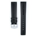 Hirsch Premium Kautschuk Uhrenarmband Modell Pure-XL schwarz 20 mm