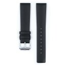 Hirsch Premium Kautschuk Uhrenarmband Modell Pure-XL schwarz 20 mm