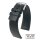 Hirsch Premium Kautschuk Uhrenarmband Modell Pure-XL schwarz 20 mm