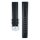 Hirsch Premium Kautschuk Uhrenarmband Modell Pure-XL schwarz 20 mm