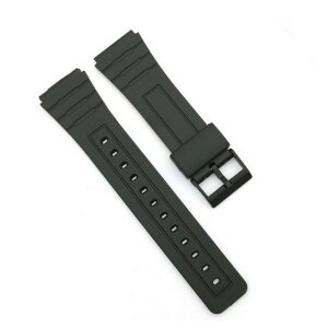 Kunststoff Uhrenband Modell Caso-PR schwarz 14 mm, kompatibel Casio Uhren