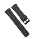 Kunststoff Uhrenband Modell Caso-PR schwarz 18 mm, kompatibel Casio Uhren