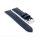 PIERO MAGLI Kalbsleder Uhrenarmband Modell Selm blau-TiT 22 mm