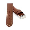 PIERO MAGLI Kalbsleder Uhrenarmband Modell Selm cognac-WN...