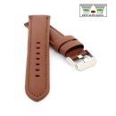 PIERO MAGLI Easy-Klick Kalbsleder Uhrenarmband Modell Selm cognac-TiT 20 mm