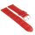 Feines Easy-Klick Alligator Leder Uhrenarmband Modell Lausanne-NL rot-TiT 21 mm