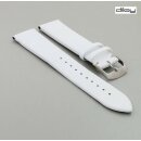 Diloy Saffiano-Leder Uhrenarmband Modell Saffiano weiß 20 mm