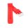 Premium Silikon Diver Uhrenarmband Modell Spiro rot 20 mm