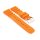 Premium Silikon Diver Uhrenarmband Modell Spiro orange 22 mm