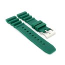 Premium Silikon Diver Uhrenarmband Modell Spiro grün 22 mm