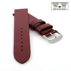 Veganes Easy-Klick Kaktus-Faser Uhrenarmband Modell Kaktus bordeaux-rot 22 mm
