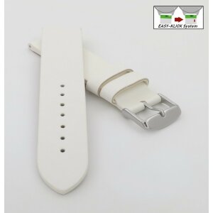 Veganes Easy-Klick Kaktus-Faser Uhrenarmband Modell Kaktus weiß 22 mm