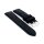 Easy-Klick Silikon Alligator-Kroko Uhrenarmband Modell Silikrok-XS schwarz-TiT 20 mm