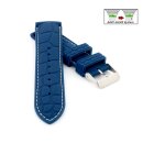 Easy-Klick Silikon Alligator-Kroko Uhrenarmband Modell Silikrok-XS blau-WN 20 mm