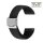 Elastic Easy-Klick Textil Uhrenarmband Modell Spotty schwarz 20 mm