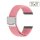 Elastic Easy-Klick Textil Uhrenarmband Modell Spotty rosa 22 mm