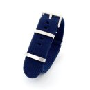 Elastic Nato Nylon Flex-Uhrenarmband Modell Promoflex blau 18 mm