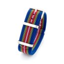 Elastic Nato Nylon Flex-Uhrenarmband Modell Promoflex mehrfarbig 20 mm