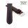 Easy-Klick Soft Büffelkalb-Leder Uhrenarmband Modell Kansas schwarz-rot 22 mm