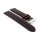 Easy-Klick Soft Büffelkalb-Leder Uhrenarmband Modell Kansas schwarz-rot 22 mm