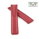 Easy-Klick echt Haifisch Uhrenband rot 20/18 mm kompatibel mit Breitling Faltschließe