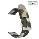 Easy-Klick Camouflage Canvas-Nylon Uhrenarmband Modell...