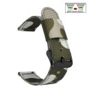 Easy-Klick Camouflage Canvas-Nylon Uhrenarmband Modell...