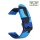 Easy-Klick Camouflage Canvas-Nylon Uhrenarmband Modell Jumper-P blau-mehrfarbig 22 mm