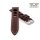 Easy-Klick Rallye Alligator Uhrenarmband Modell Espo mocca-WN 20 mm