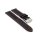 Racing Kalbsleder Uhrenarmband Modell Hoomer schwarz-rot 18 mm