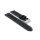 Racing Kalbsleder Uhrenarmband Modell Hoomer schwarz-grau 20 mm