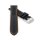 Racing Kalbsleder Uhrenarmband Modell Hoomer schwarz-orange 20 mm