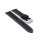 Easy-Klick Racing Kalbsleder Uhrenarmband Modell Hoomer schwarz-weiß 18 mm