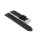 Easy-Klick Racing Kalbsleder Uhrenarmband Modell Hoomer schwarz-grau 22 mm