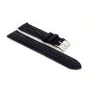 Echt Kork Uhrenarmband Modell Korky-Chrono schwarz 22 mm