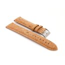 Echt Kork Uhrenarmband Modell Korky-Chrono cognac-natur 22 mm