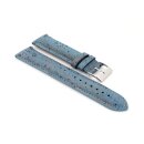 Echt Kork Uhrenarmband Modell Korky-Chrono türkis 16 mm