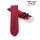 Easy-Klick echt Kork Uhrenarmband Modell Korky-Chrono bordeaux-rot 20 mm