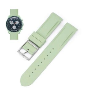 Silikon Uhrenarmband Modell Moon-Silikon grün 20 mm, kompatibel MoonSwatch