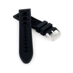 Silikon Rallye-Uhrenarmband Modell Festo schwarz 22 mm