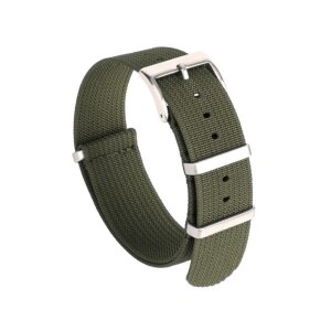 GEO-Straps Nato Canvas-Nylon Uhrenarmband Modell Quest-S grün 20 mm