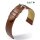 Eulit  feines Rindleder Uhrenarmband genarbt Modell Kansas cognac 16 mm