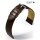 Eulit  feines Rindleder Uhrenarmband genarbt Modell Kansas mocca 20 mm