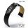 Eulit Easy-Klick  feines Rindleder Uhrenarmband genarbt Modell Kansas schwarz 18 mm