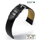 Eulit Easy-Klick  feines Rindleder Uhrenarmband genarbt...