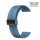 Easy-Klick Silikon Uhrenarmband Modell Hotspot mit Magnet-Faltschlie&szlig;e petrol-blau 20 mm
