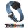 Easy-Klick Silikon Uhrenarmband Modell Hotspot mit Magnet-Faltschlie&szlig;e petrol-blau 20 mm
