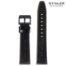 Stailer Easy-Klick Canvas Textil Uhrenarmband Modell Fabrice grau 20 mm, wasserfest