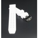 Original Luminox Silikon Uhrenarmband Doppeldorn weiß-P 23 mm